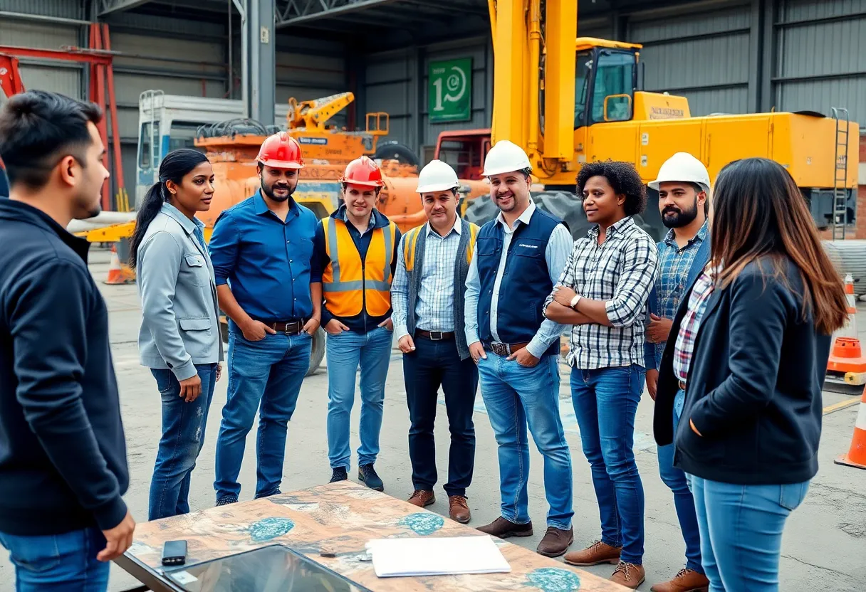 Collaboration between AFRY and Reta Engenharia at a construction site in Brazil.