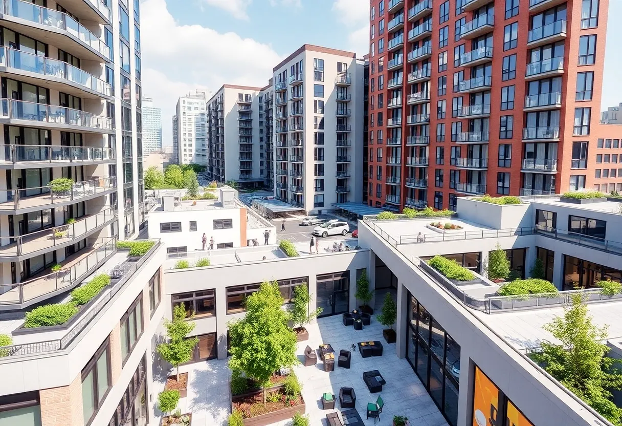 Rendering of Arbello, a mixed-use development in San Mateo.