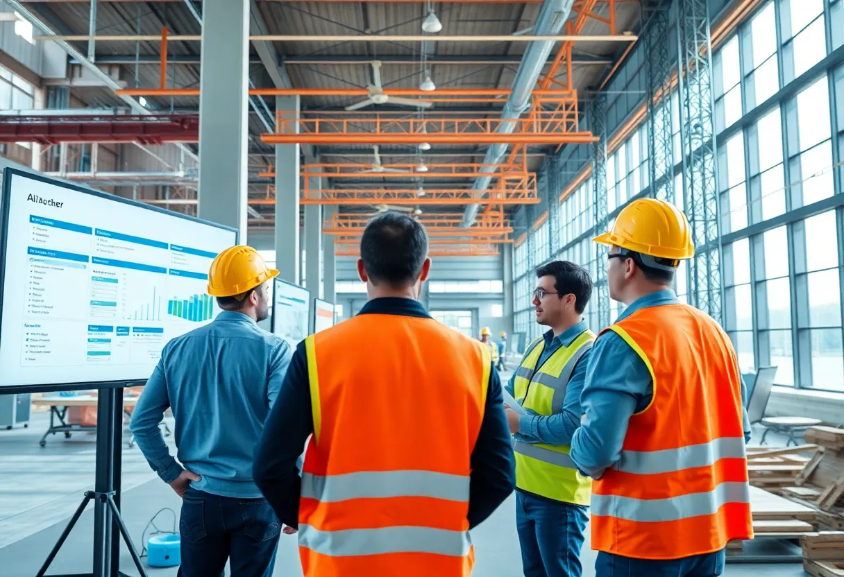 Constructing professionals using AI platform for procurement