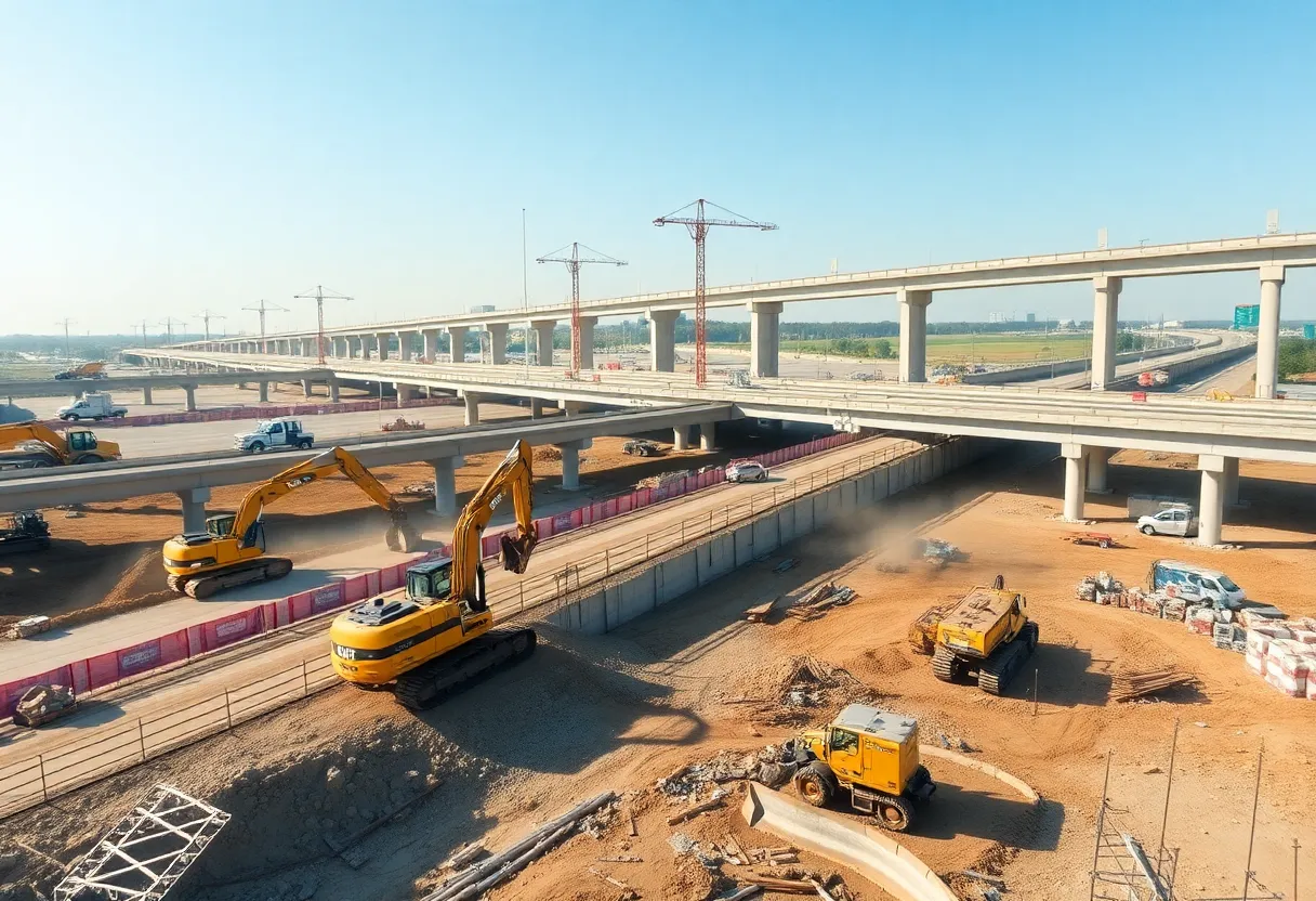 Construction progress on the Central Susquehanna Valley Thruway
