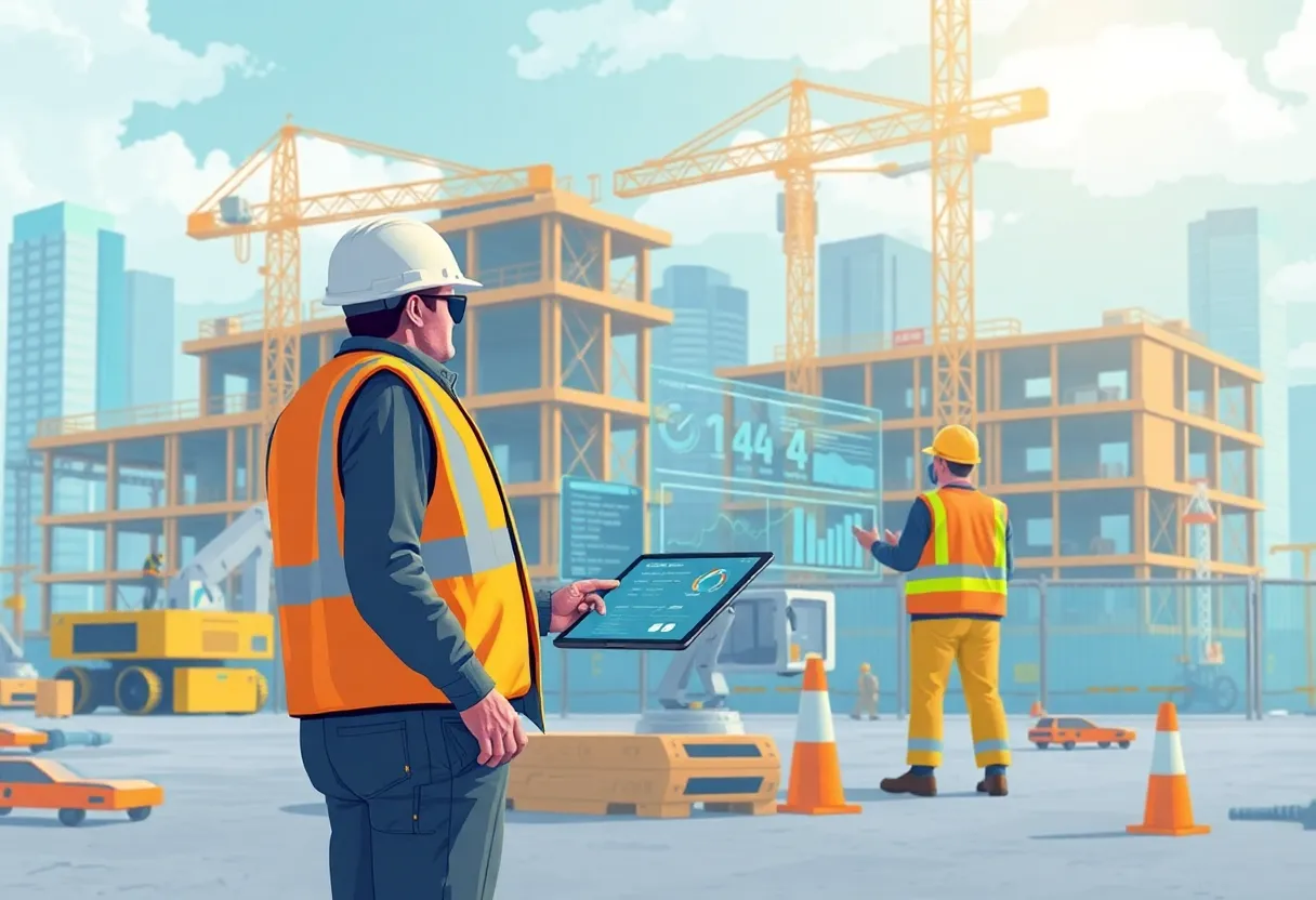 Futuristic construction management with AI technology