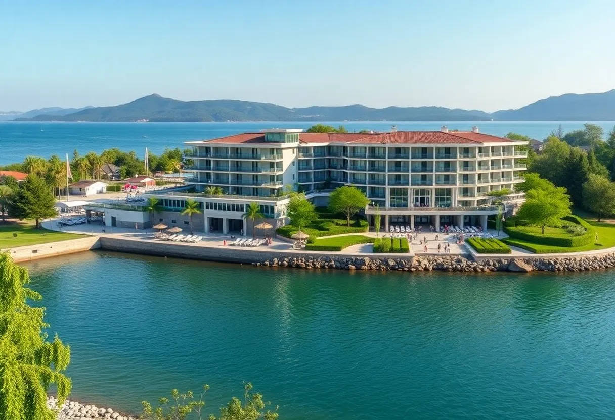 Conceptual design of a new lakeside hotel in Sandpoint