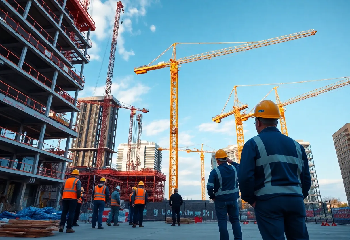 Construction site in St. Louis highlighting leadership changes
