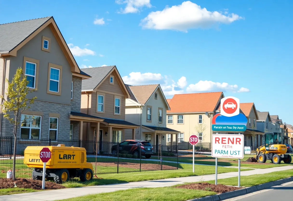 Construction of new homes in Windsor Park neighborhood