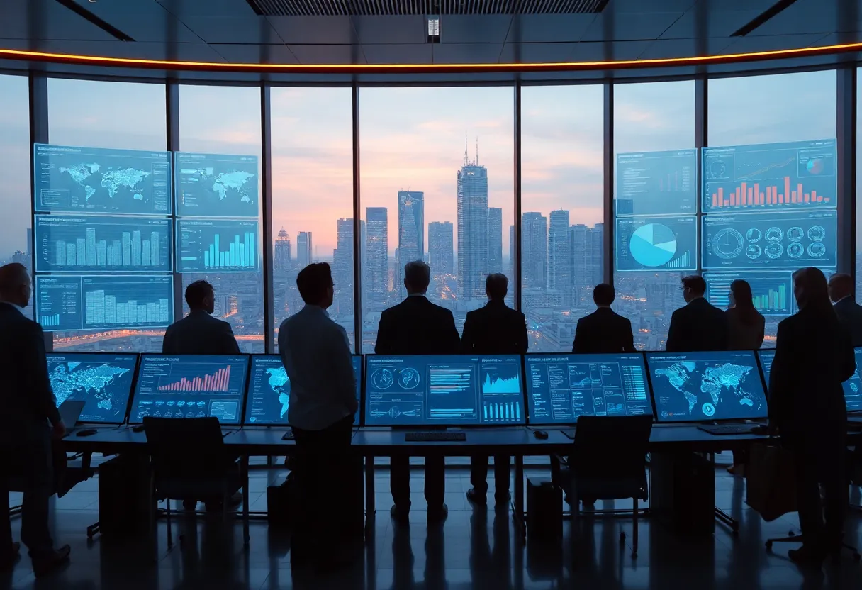 AI-powered infrastructure dashboard showing project analytics, maps and schedules