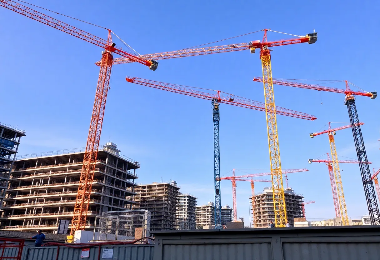 Celebration of HAGGERTY Construction's 15th anniversary with active construction projects.