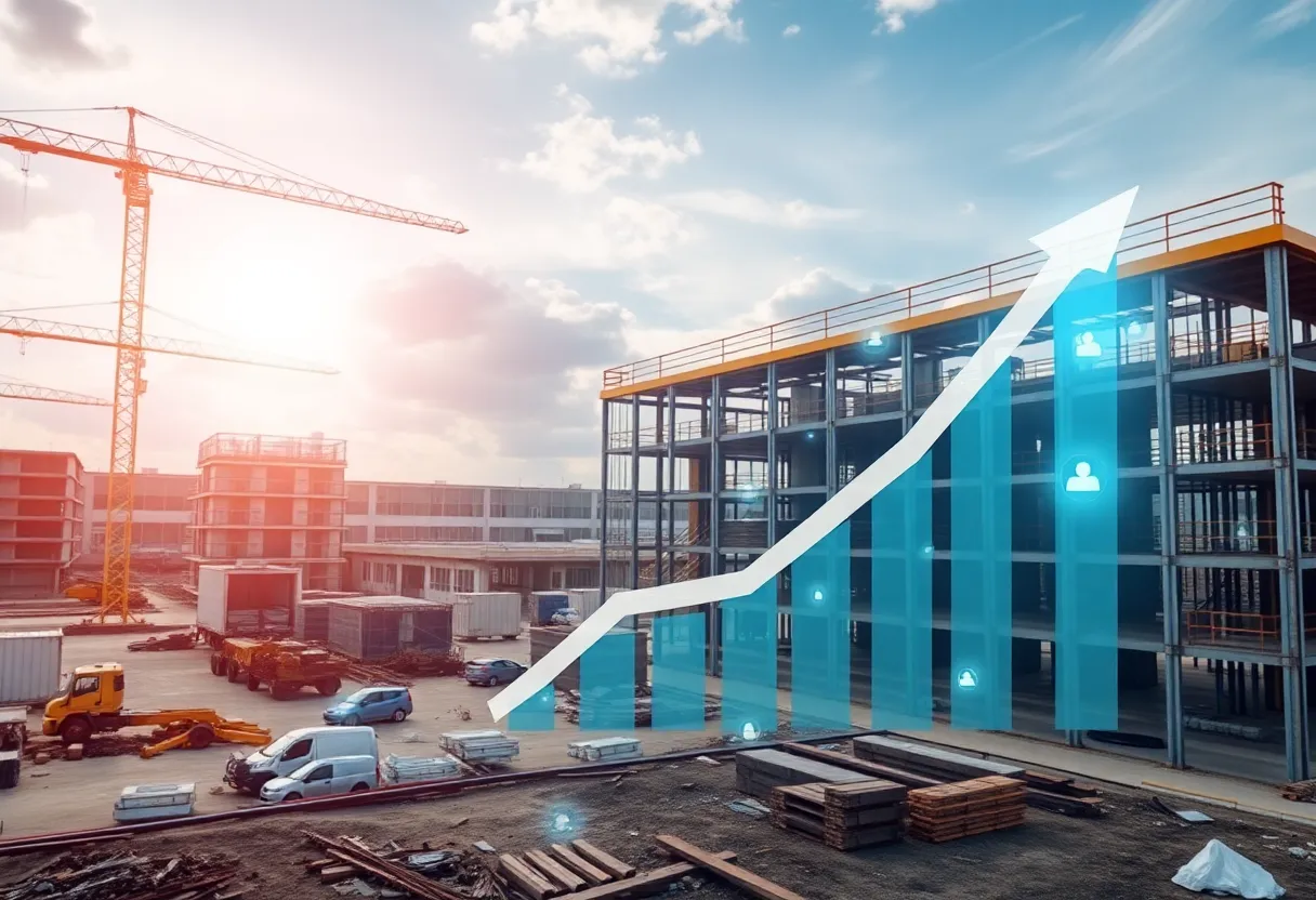 Visual representation of Procore Technologies' growth in construction management software