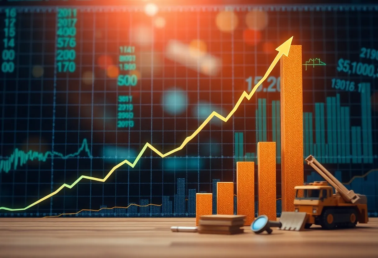 Illustration of stock market growth related to Procore Technologies