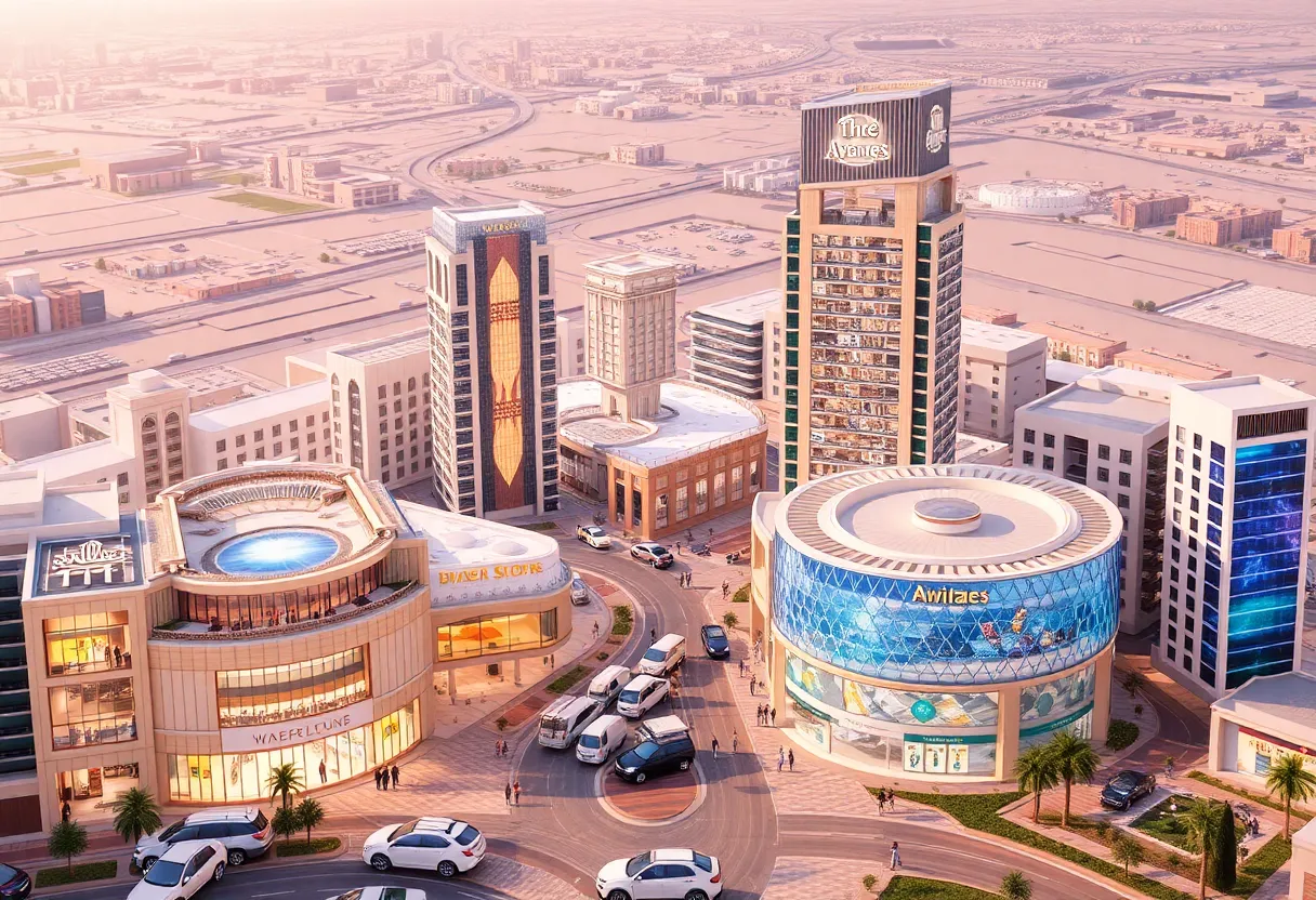 Architectural visualization of The Avenues – Riyadh Phase II