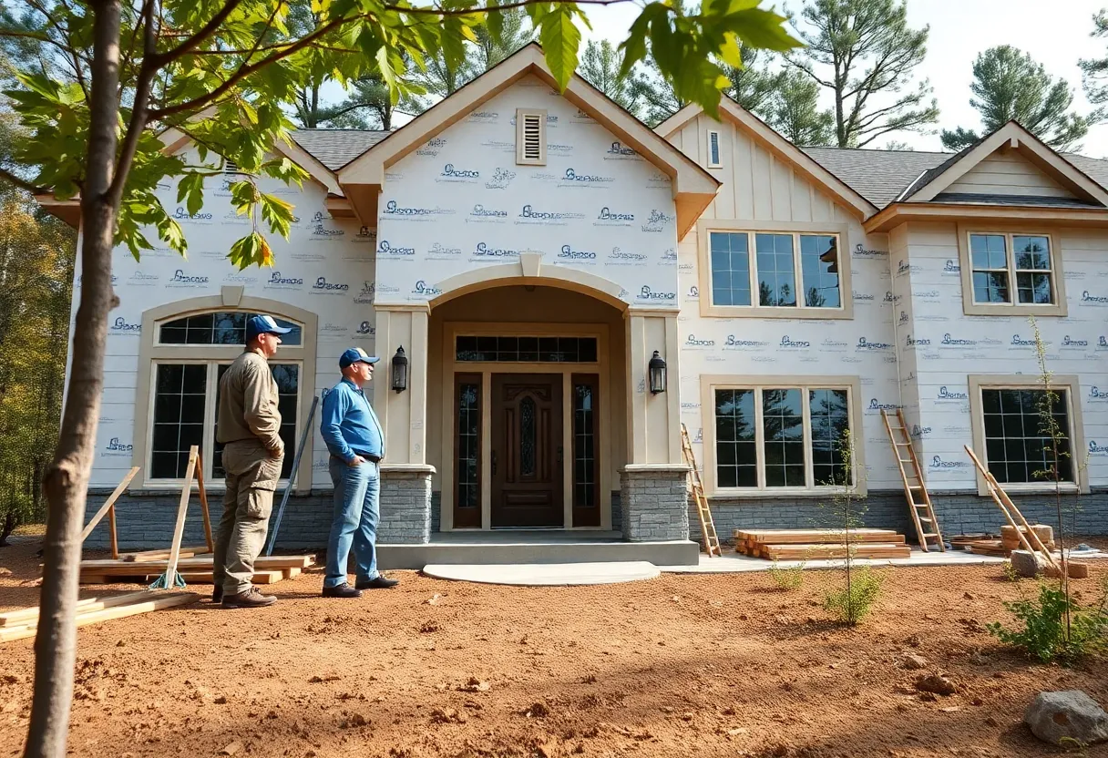Veterans overseeing the construction of their dream home