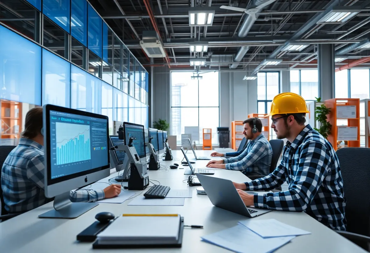 AI-powered accounts payable automation in a construction office