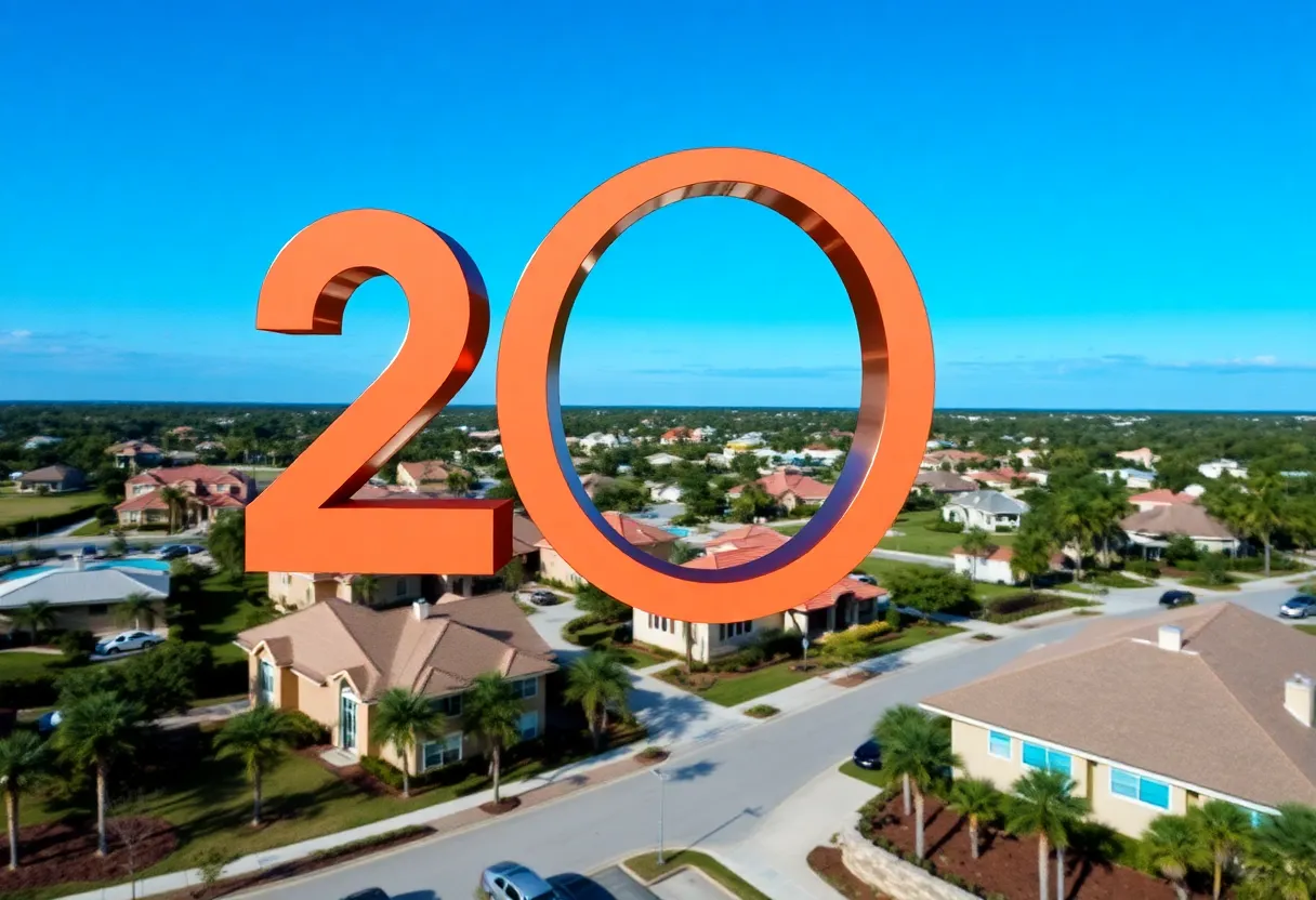 Celebration in Ave Maria community with families enjoying parks and homes.