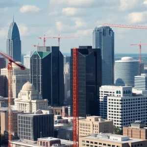 Construction activity in Atlanta demonstrating growth and development